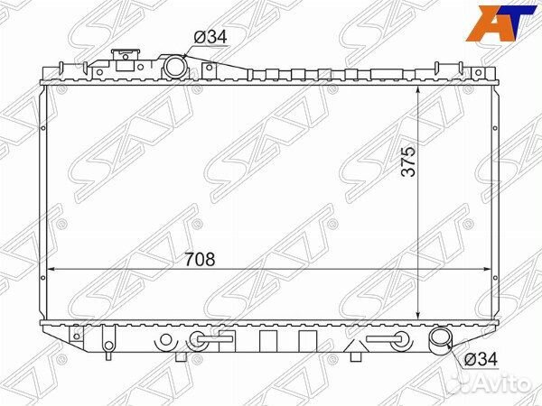 Радиатор toyota mark II