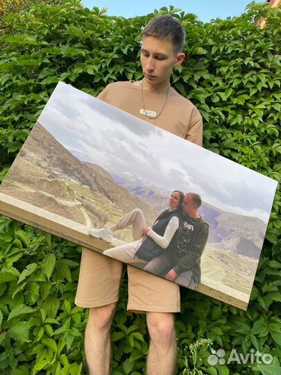 Портрет по фото на холсте/Печать фото на холсте