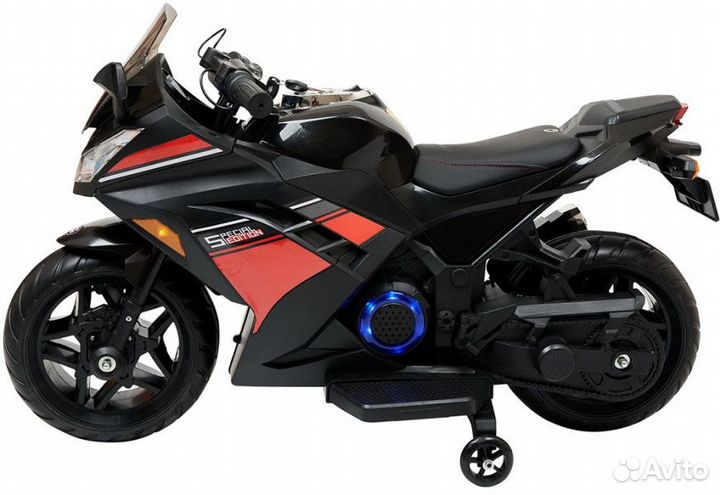 Детский электромотоцикл Kawasaki Ninja Black