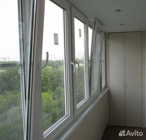 Остекление балконов и лоджий, отделка под ключ