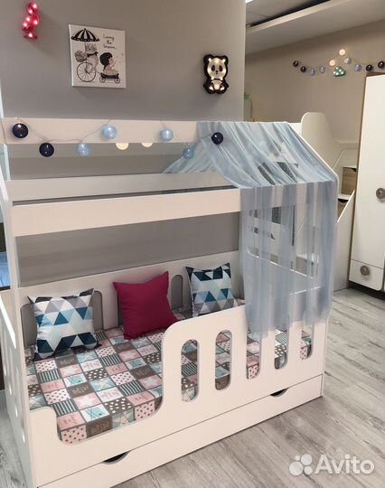 Детская Кровать 160х80 Теремок (Домик) Без ящика