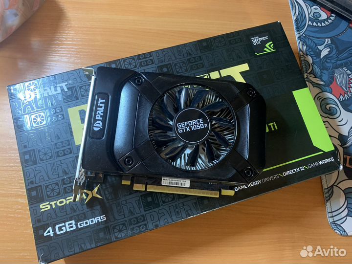 Видеокарта palit geforce gtx 1050ti 4gb stormx