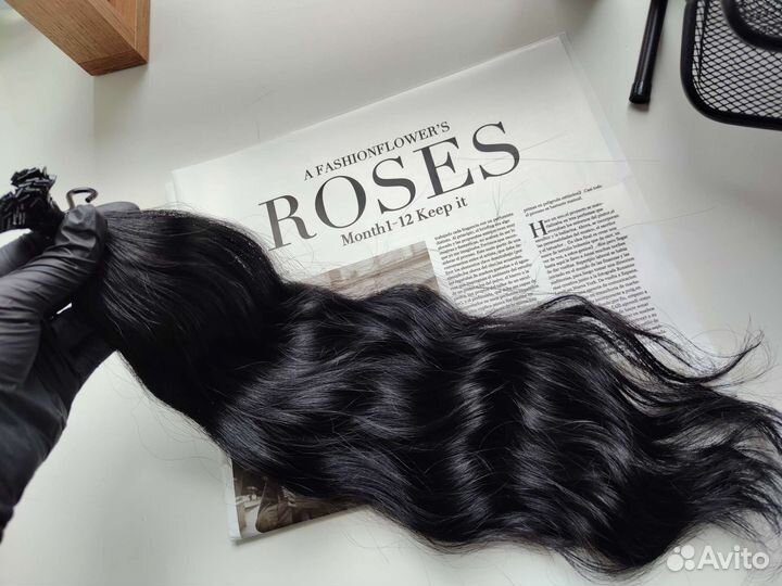 Волосы для наращивания, 45 см, волна