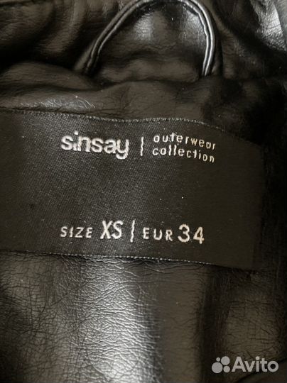 Куртка кожзам женская Sinsay XS