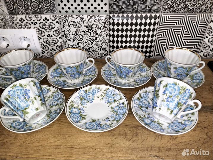 Чайный сервиз, чайная пара, лфз, ифз, фарфор