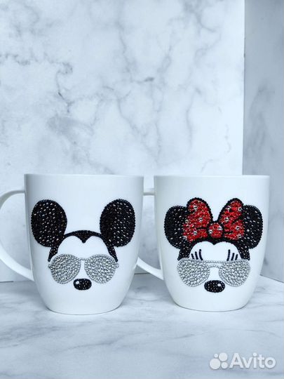 Кружка со стразами Микки Маус