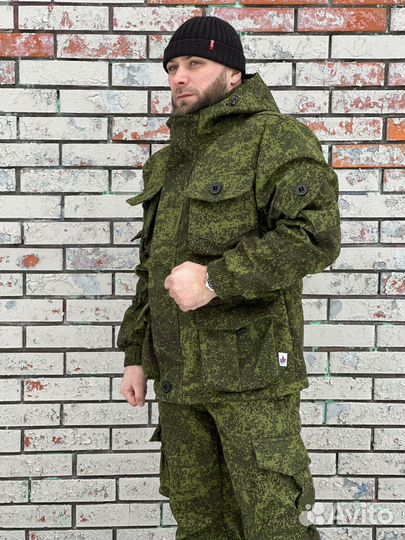 Демисезонный Костюм горка 8 цифра пиксель зеленый