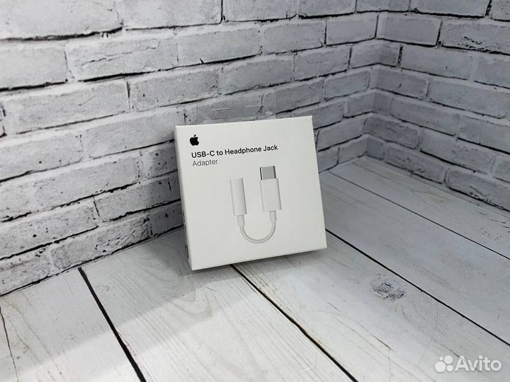 Переходник Apple MU7E2ZM/A, USB Type-C (m) - Jack