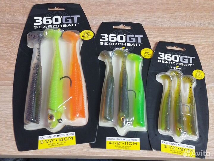 Джиговые приманки Storm 360 GT от Rapala 9 см