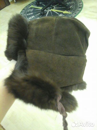 Шапка ушанка кролик замша СССР 57 размер