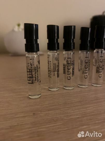 Пробники gucci memoire d'une odeur, hermes twilly