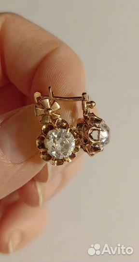 Золотые серьги 583 проба СССР