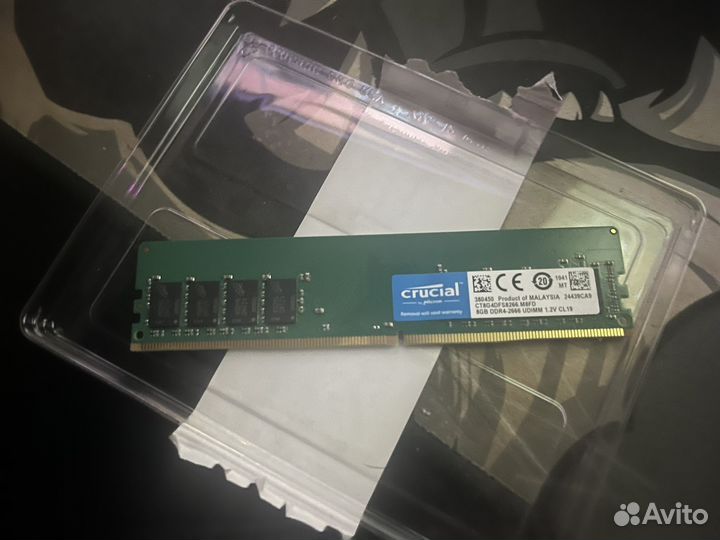 Оперативная память ddr4 8gb crucial 2666