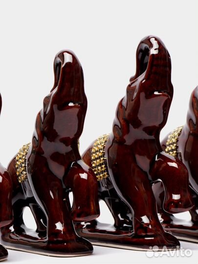 Набор статуэток слоны 7 шт в подарочной коробке