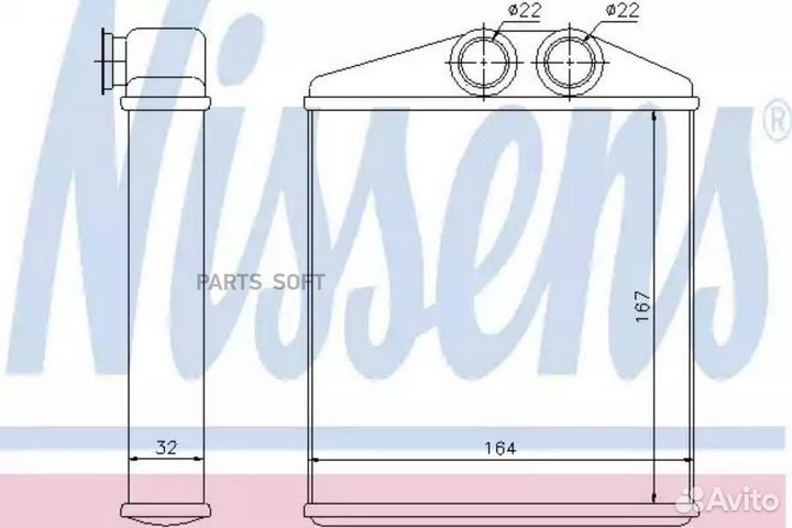 Радиатор отопителя chevrolet corsa (1994) 1.7