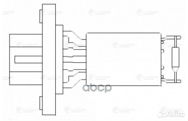 Резистор э/вент. отоп. для а/м Ford Focus II (0