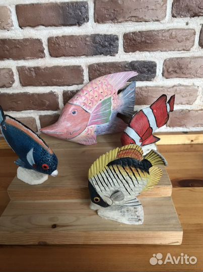 Коллекция рыб из дерева Германия