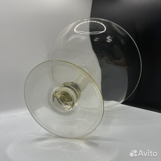 Ваза конфетница Толстое цветное стекло СССР (Сзр)