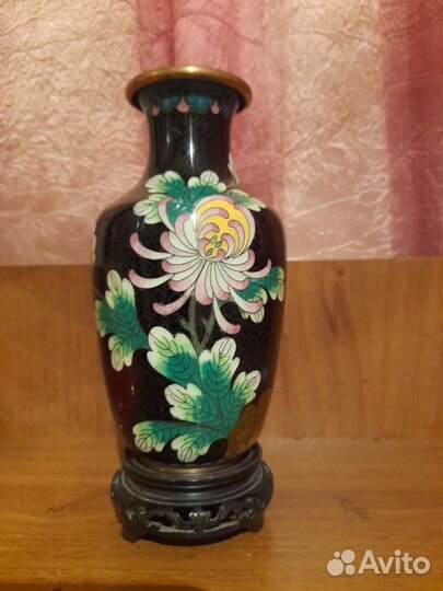 Ваза старый Китай Клуазоне. Винтаж