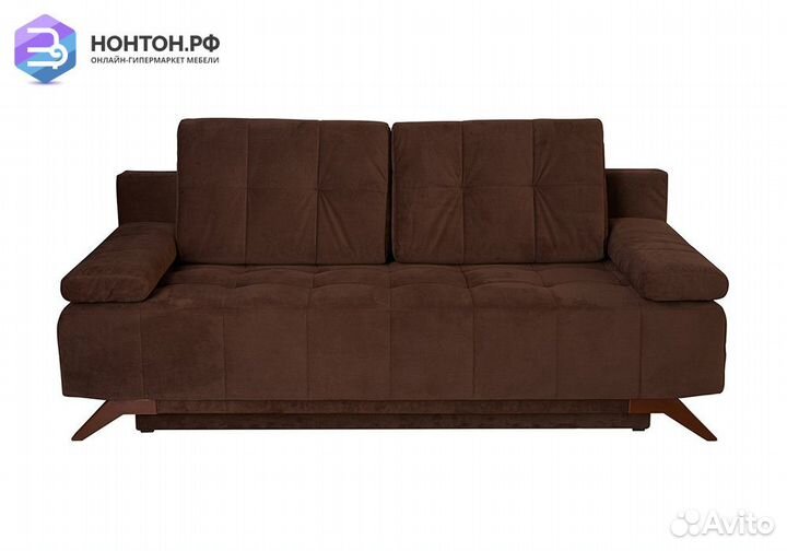 Диван еврокнижка Баден-Баден коричневый