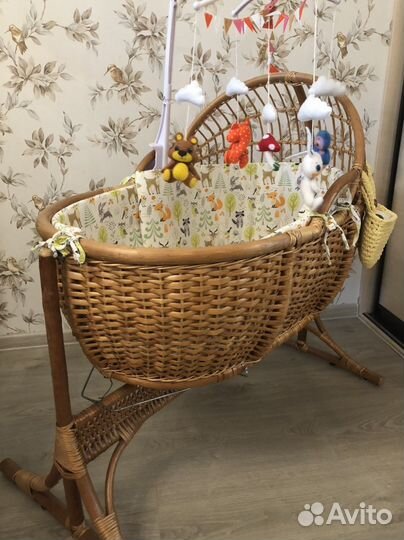 Люлька колыбель плетеная