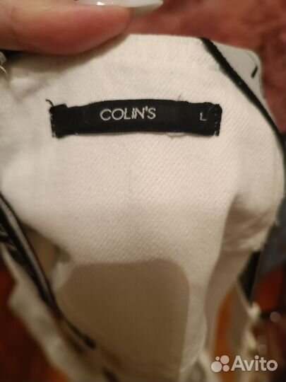 Джинсовый сарафан белый