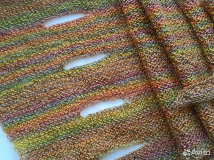 Шарф норвежский шерсть ручная работа