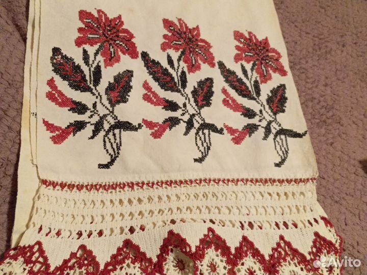 Вышивка рушник старинный