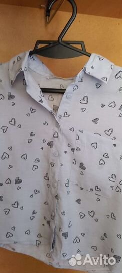 Блуза школьная, лёгкая, без рукав, очень удобная