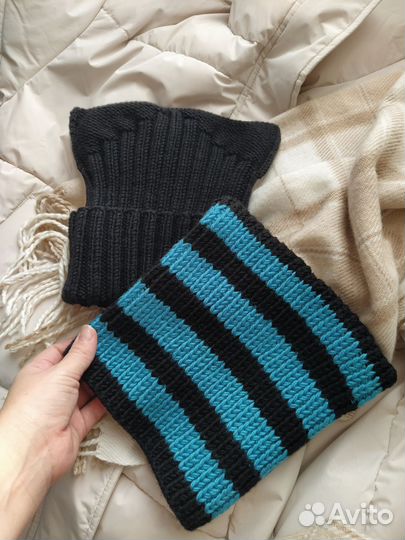 Котошапка вязаная в наличии и на заказ