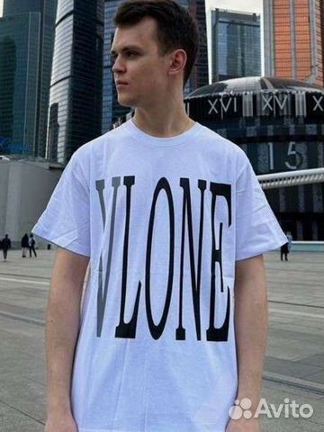 Футболка vlone reflective USA белая рефлектив влон