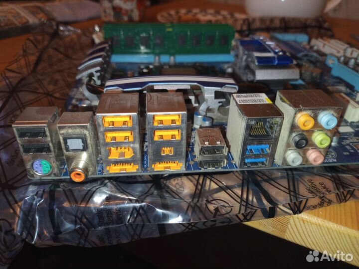 Комплект мать+проц+память gigabyte GA-P55A-UD4