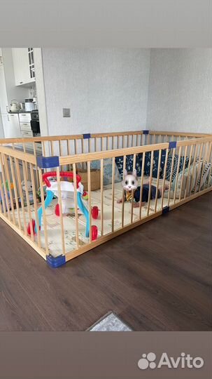 Детский деревянный манеж