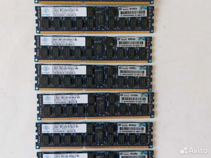 Оперативная память HP DDR3 8GB PC3L-10600R ECC 1шт