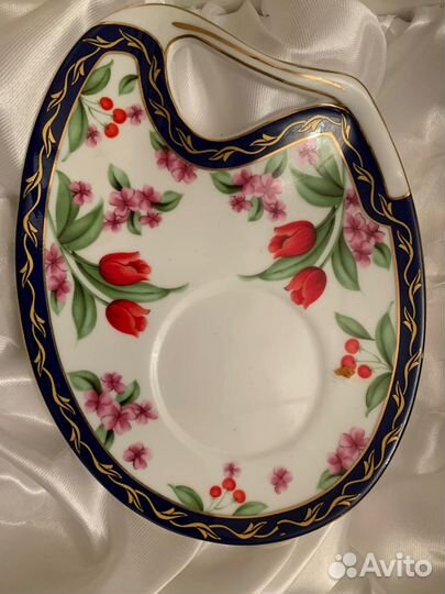 Чайная пара: чашка блюдце