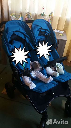 Коляска для двойни valko baby DUO snap