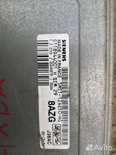 Эбу Двигателя Форд фокус 2 1.6 hxda