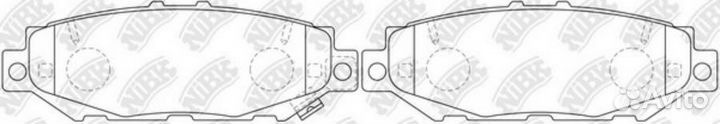 Nibk PN1363 PN1363-nibk колодки дисковые з.\ Lexus
