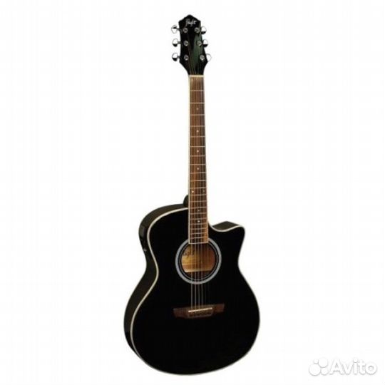 Электроакустическая гитара Flight AG-210 EQ BK
