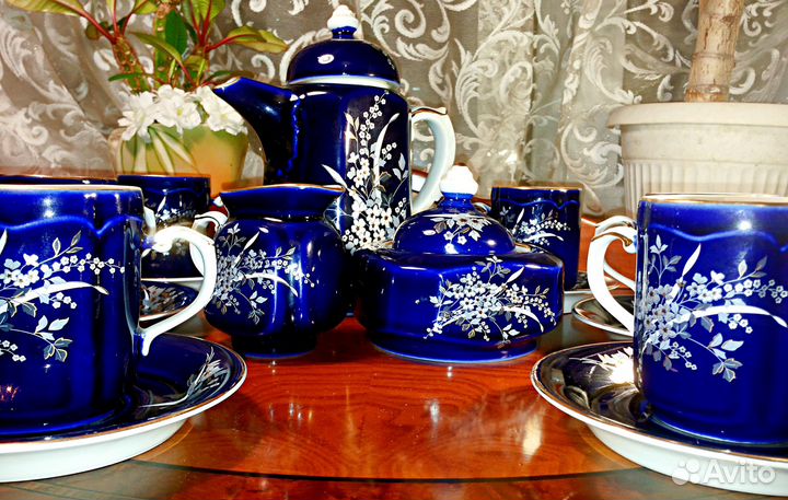 Кофейный фарфоровый сервиз Коростень