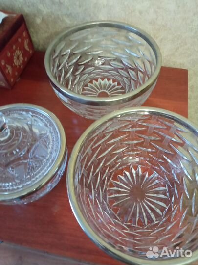 Салатник хрусталь СССР