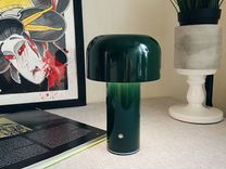 Лампа грибок беспроводная настольная зеленая