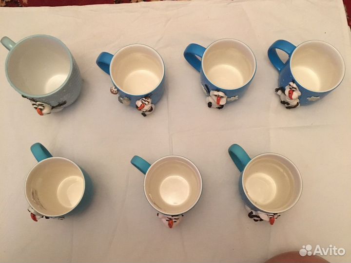 Новогодние кружки ручной работы (handmade)