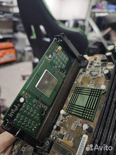 Материнская плата slot 1 + celeron