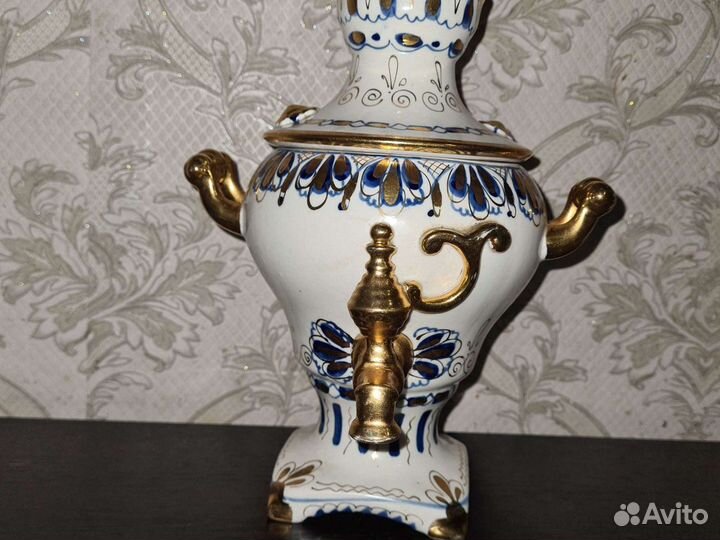 Самовар фарфоровый сувенир СССР