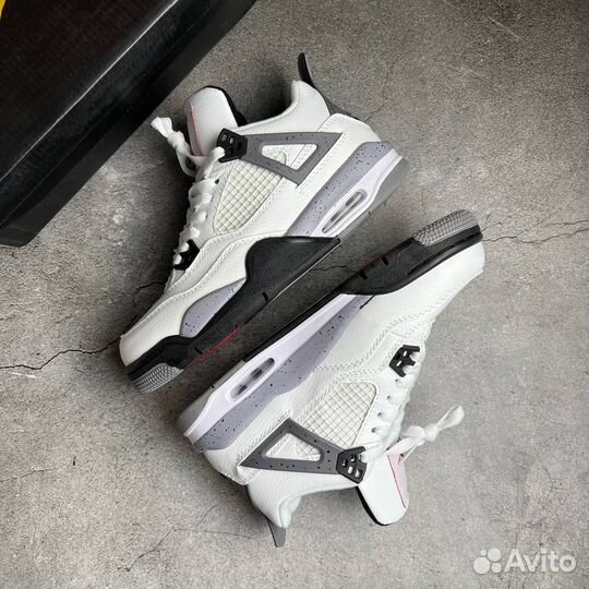 Кроссовки Air Jordan 4 Cement (36-45)