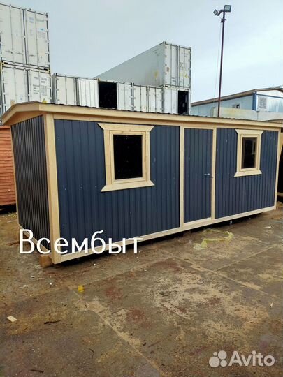 Бытовка металлическая с выбором окон