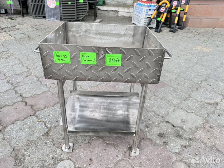 Мангал из нержавейки разборный 4мм