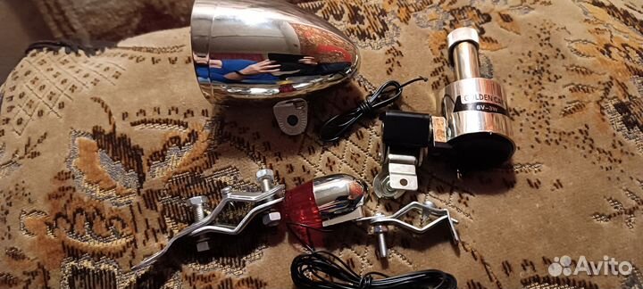 Фара для велосипеда и динамка