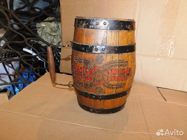 Антикварный, красивый винный бочонок,СССР 3 л,в ин